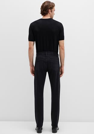 M0035190822 Erkek Siyah Jean Pantolon - 2
