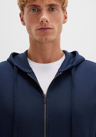 M0S10423-70490 Erkek Lacivert Sweatshirt - 3