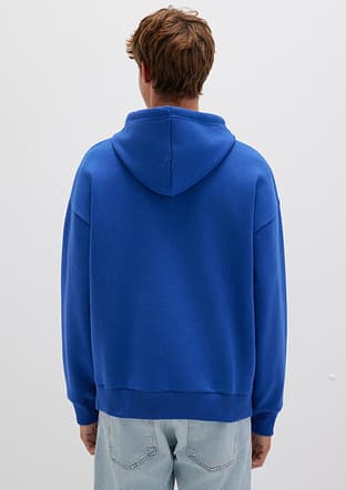 M067149-70907 Erkek Mavi Sweatshirt - 3