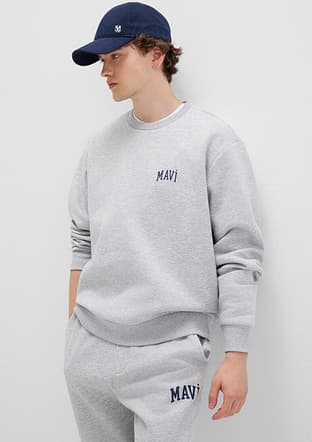 M0611716-80018 Erkek Gri Sweatshirt - 1