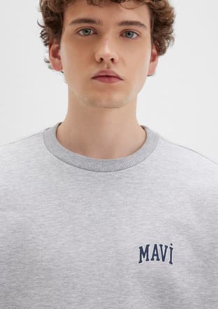 M0611716-80018 Erkek Gri Sweatshirt - 3