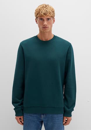 M0S10421-71929 Erkek Yeşil Sweatshirt - 3