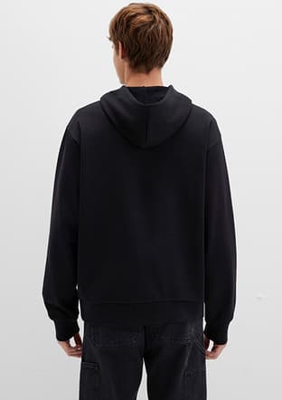 M0S10397-900 Erkek Siyah Sweatshirt - 2