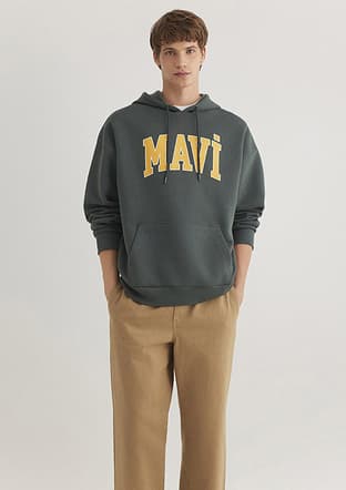 M067149-71598 Erkek Yeşil Sweatshirt - 2