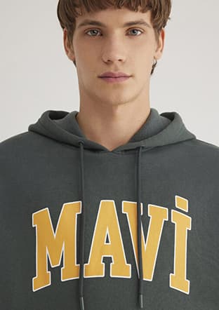 M067149-71598 Erkek Yeşil Sweatshirt - 3