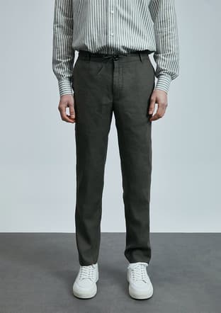 111190350 Erkek Yeşil Pantolon - 2