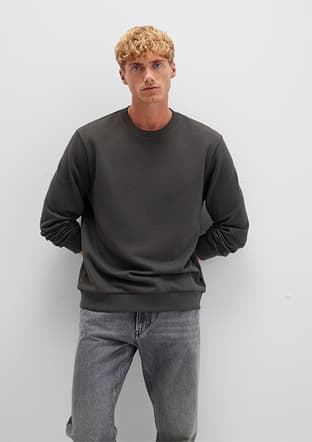 M0S10421-70090 Erkek Gri Sweatshirt - 2