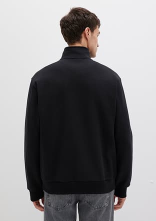 M0S10419-900 Erkek Siyah Sweatshirt - 2