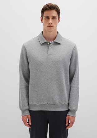 M0S10413-80018 Erkek Gri Sweatshirt - 2