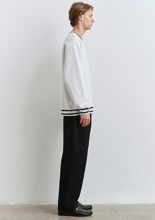 M0S10378-70057 Erkek Beyaz Sweatshirt - 3
