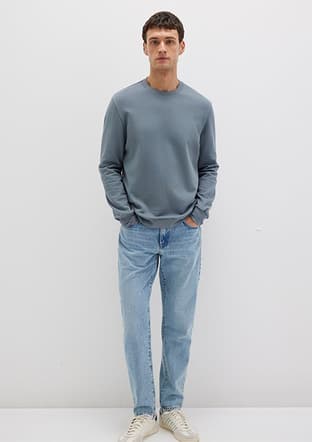 M0S10457-80889 Erkek Gri Sweatshirt - 2