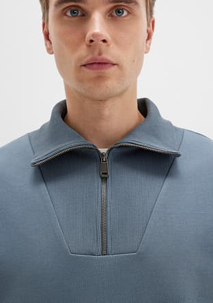 M0S10278-80889 Erkek Gri Sweatshirt - 3