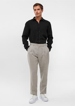 B34S30016 Erkek Bej Pantolon - 1
