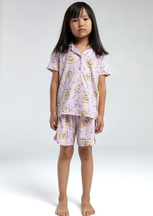Rp3624-G Kız Çocuk Pembe Pijama - 1