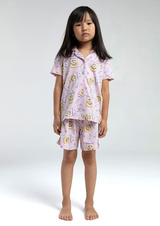 Rp3624-2 Kız Çocuk Pembe Pijama - 1