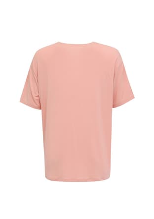 Cn 1103 Kadın Turuncu Kısa Kol T-shirt - 2
