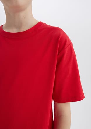K1687A6Trvg2 Erkek Çocuk Kırmızı Kısa Kol T-shirt - 3