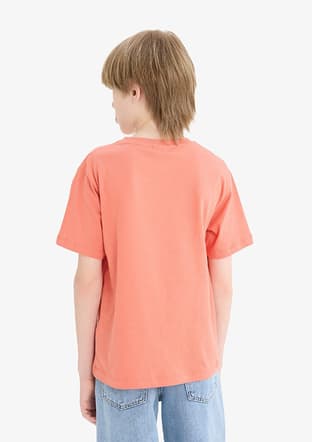 E6317A8Ydva Erkek Çocuk Turuncu Kısa Kol T-shirt - 2