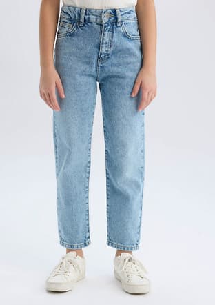 D9155A8Xa Kız Çocuk Mavi Jean Pantolon - 2