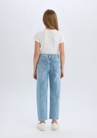 D9155A8Xa Kız Çocuk Mavi Jean Pantolon - 3