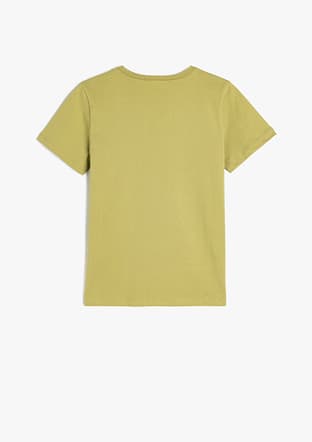 5Skb10053Tk Erkek Çocuk Yeşil Bisiklet Yaka T-shirt - 2
