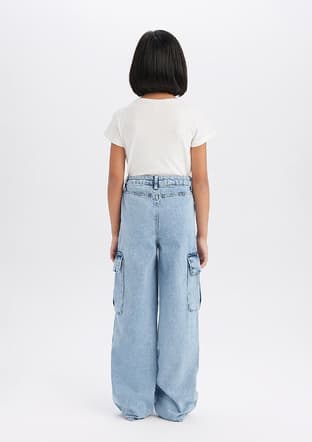 D9694A8Xa Kız Çocuk Mavi Jean Pantolon - 3