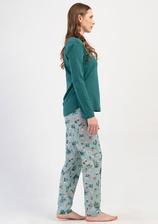 4100271889 Kadın Yeşil Pijama - 2