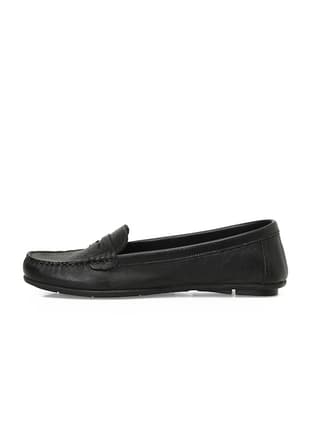 A10197354312010 Kadın Siyah Loafer - 2