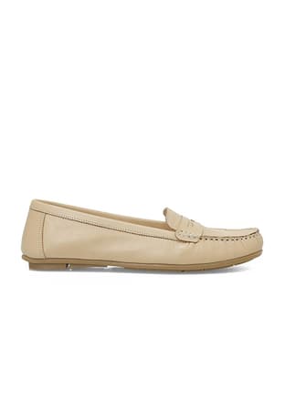 A10197354612010 Kadın Bej Loafer - 1