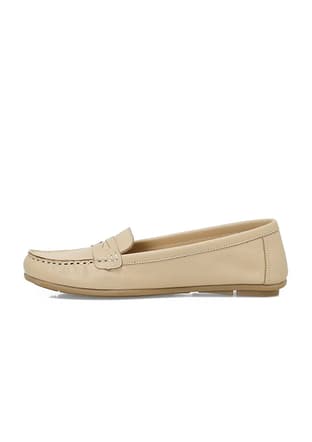 A10197354612010 Kadın Bej Loafer - 2