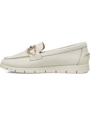 A10197502112010 Kadın Bej Loafer - 2