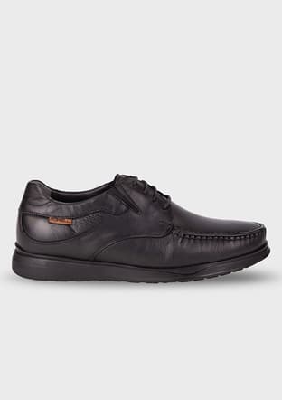 Soft-H Merdane Ayakk Erkek Siyah Casual Ayakkabı - 1
