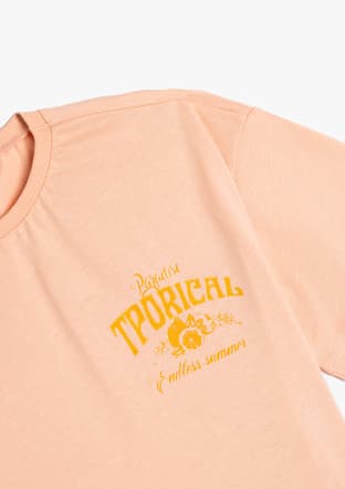 5Skg10144Ak Kız Çocuk Pembe Baskılı T-shirt - 3