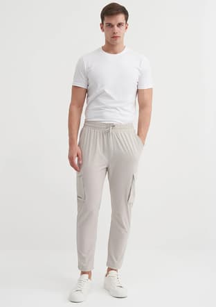 25Yceed00006 Erkek Bej Pantolon - 1