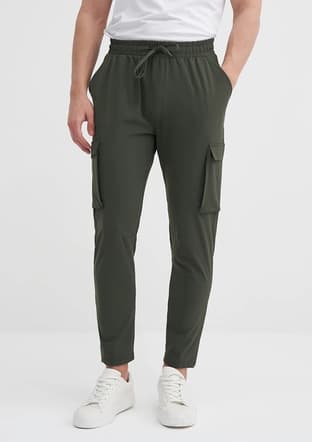 25Yceed00006 Erkek Yeşil Pantolon - 1