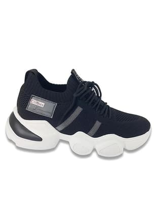 25Y305-4 Sy Kadın Siyah Casual Ayakkabı - 1