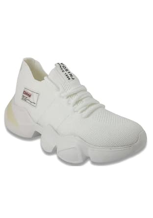 25Y305-4 By Kadın Beyaz Casual Ayakkabı - 2