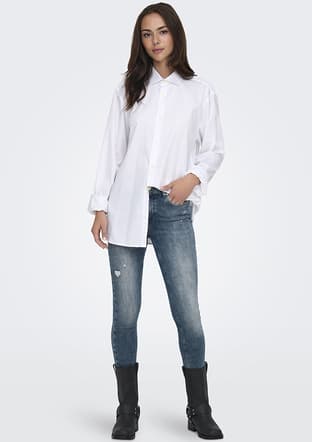 15336681 Kadın Mavi Jean Pantolon - 1