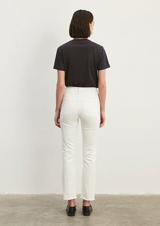 M101441-81364 Kadın Beyaz Jean Pantolon - 3