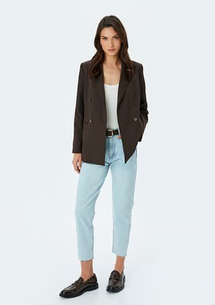 5Sal40046Md Kadın Lacivert Jean Pantolon - 1