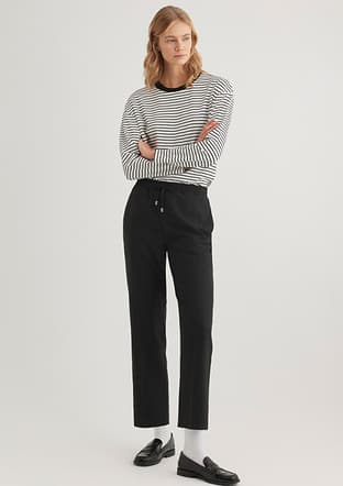 M1010946-900 Kadın Siyah Pantolon - 1