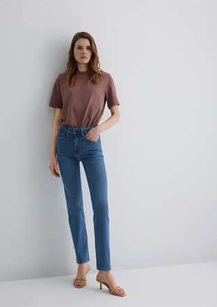 M1074689169 Kadın Sarı Jean Pantolon - 1