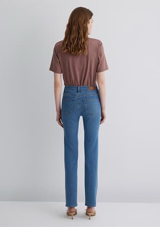 M1074689169 Kadın Sarı Jean Pantolon - 3
