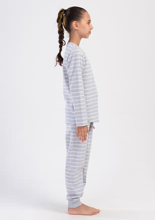 4030180000 Kız Çocuk Gri Pijama - 2