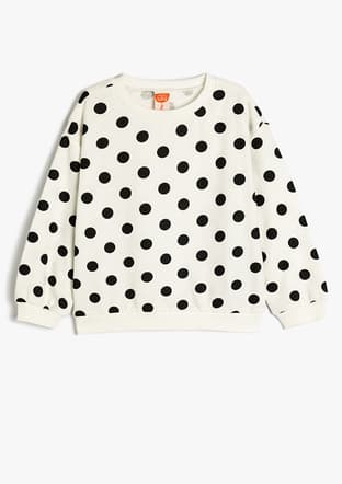5Wmg10106Ak Kız Çocuk Beyaz Sweatshirt - 1