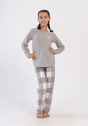 4030710298 Kız Çocuk Gri Pijama - 1