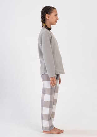 4030710298 Kız Çocuk Gri Pijama - 2