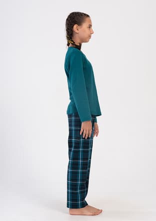 4033721024 Kız Çocuk Yeşil Pijama - 3