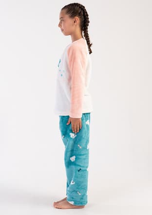 3030910257 Kız Çocuk Pembe Pijama - 2