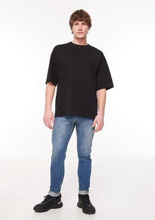 Tc5003 Erkek Mavi Jean Pantolon - 1